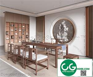 Tea Room 07 3D Model